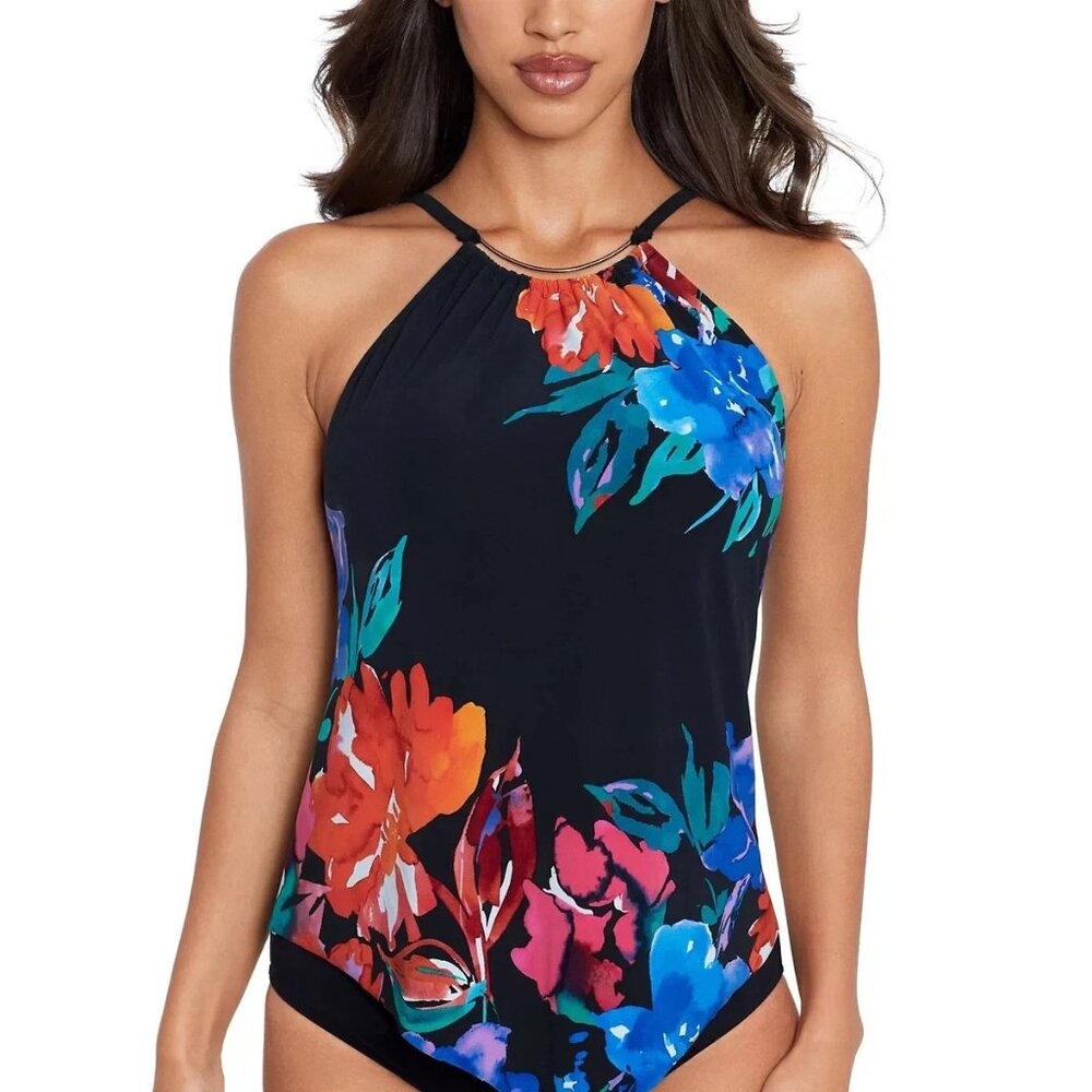 Magicsuit Flower Child Parker One Piece Swim Dress Size 8
